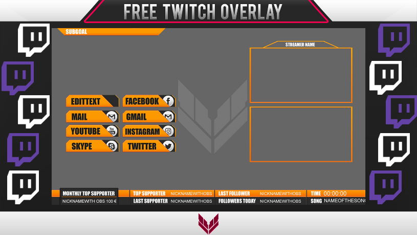 free animated twitch overlays