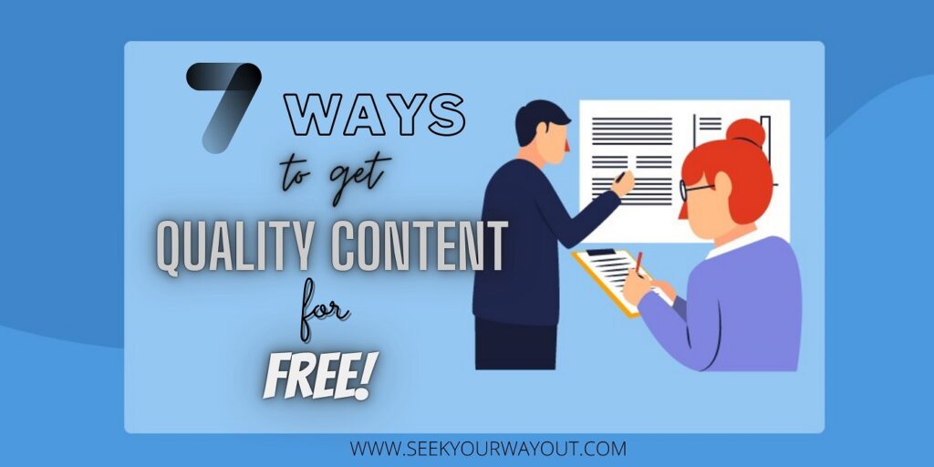 ways to get quality content